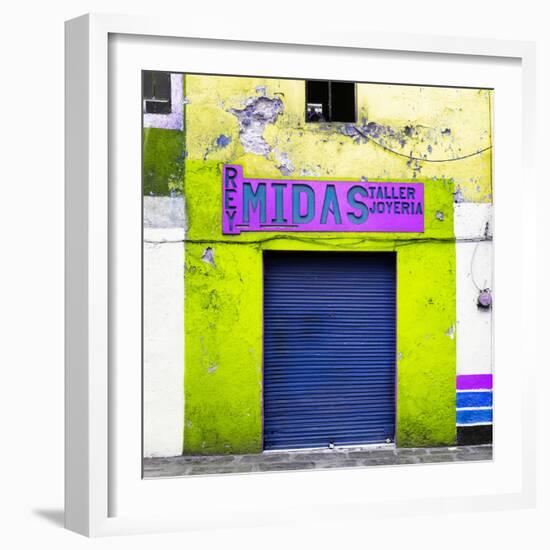 ¡Viva Mexico! Square Collection - Lime Green Taller-Philippe Hugonnard-Framed Photographic Print