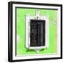 ¡Viva Mexico! Square Collection - Lime Green Wall & Black Window-Philippe Hugonnard-Framed Photographic Print