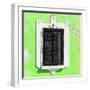 ¡Viva Mexico! Square Collection - Lime Green Wall & Black Window-Philippe Hugonnard-Framed Photographic Print