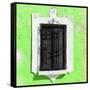 ¡Viva Mexico! Square Collection - Lime Green Wall & Black Window-Philippe Hugonnard-Framed Stretched Canvas