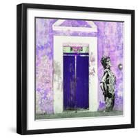 ¡Viva Mexico! Square Collection - Main entrance Door Closed II-Philippe Hugonnard-Framed Photographic Print