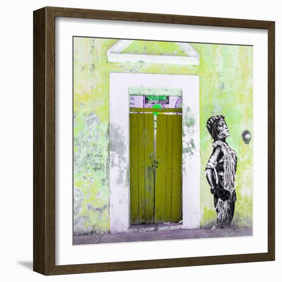 ¡Viva Mexico! Square Collection - Main entrance Door Closed III-Philippe Hugonnard-Framed Photographic Print