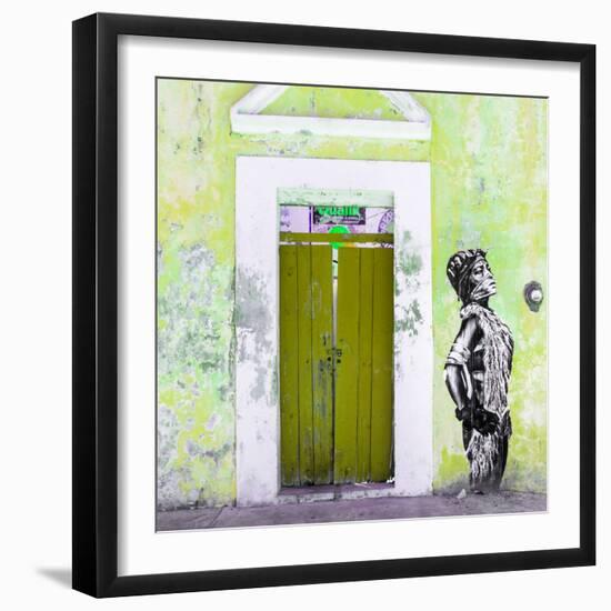 ¡Viva Mexico! Square Collection - Main entrance Door Closed III-Philippe Hugonnard-Framed Photographic Print