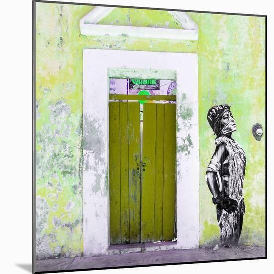 ¡Viva Mexico! Square Collection - Main entrance Door Closed III-Philippe Hugonnard-Mounted Photographic Print