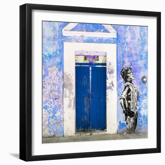 ¡Viva Mexico! Square Collection - Main entrance Door Closed IV-Philippe Hugonnard-Framed Premium Photographic Print