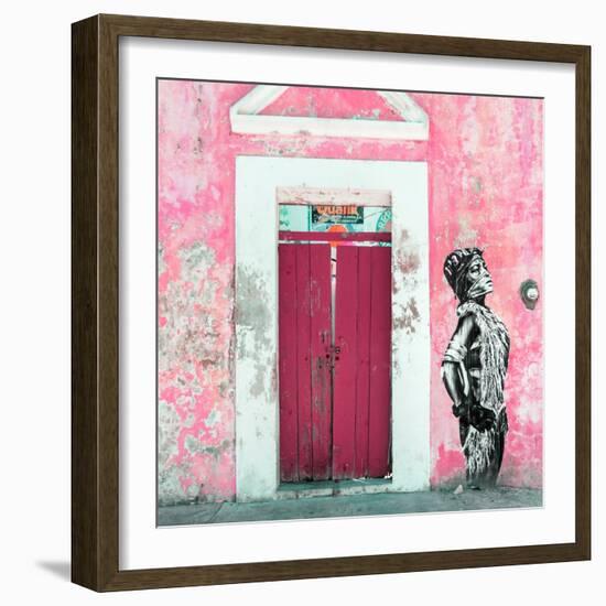 ¡Viva Mexico! Square Collection - Main entrance Door Closed IX-Philippe Hugonnard-Framed Photographic Print