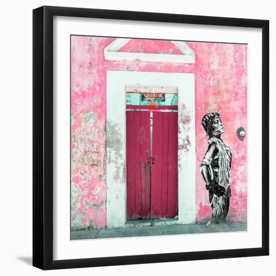 ¡Viva Mexico! Square Collection - Main entrance Door Closed IX-Philippe Hugonnard-Framed Photographic Print