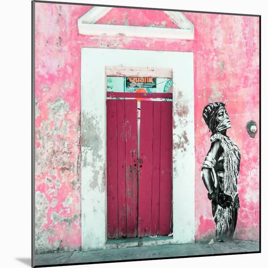 ¡Viva Mexico! Square Collection - Main entrance Door Closed IX-Philippe Hugonnard-Mounted Photographic Print