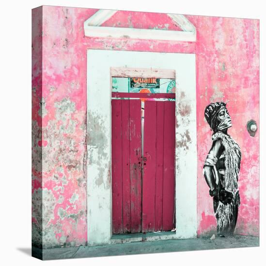 ¡Viva Mexico! Square Collection - Main entrance Door Closed IX-Philippe Hugonnard-Stretched Canvas