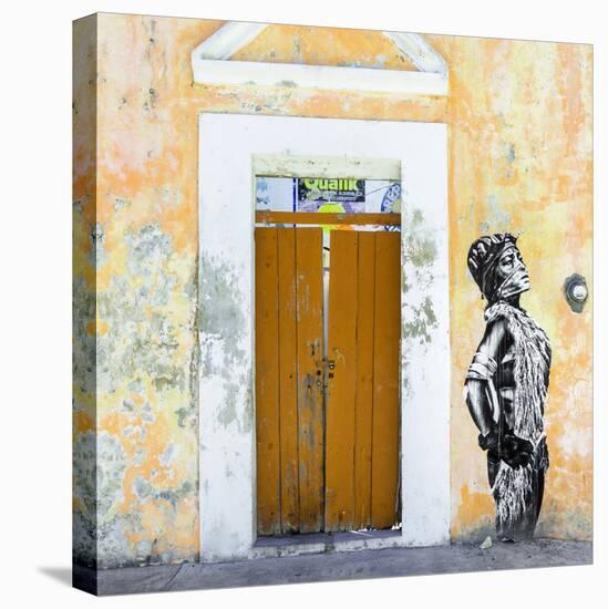 ¡Viva Mexico! Square Collection - Main entrance Door Closed V-Philippe Hugonnard-Stretched Canvas