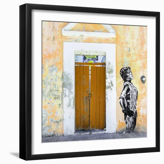 ¡Viva Mexico! Square Collection - Main entrance Door Closed V-Philippe Hugonnard-Framed Photographic Print