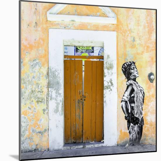 ¡Viva Mexico! Square Collection - Main entrance Door Closed V-Philippe Hugonnard-Mounted Photographic Print