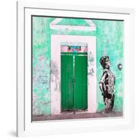 ¡Viva Mexico! Square Collection - Main entrance Door Closed VI-Philippe Hugonnard-Framed Photographic Print