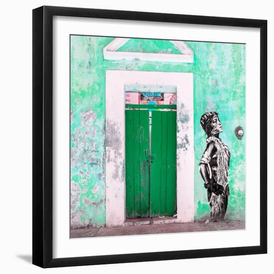 ¡Viva Mexico! Square Collection - Main entrance Door Closed VI-Philippe Hugonnard-Framed Photographic Print