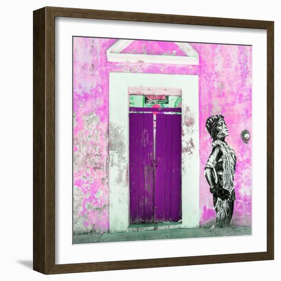 ¡Viva Mexico! Square Collection - Main entrance Door Closed VII-Philippe Hugonnard-Framed Photographic Print