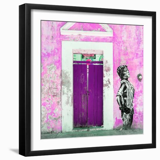 ¡Viva Mexico! Square Collection - Main entrance Door Closed VII-Philippe Hugonnard-Framed Photographic Print