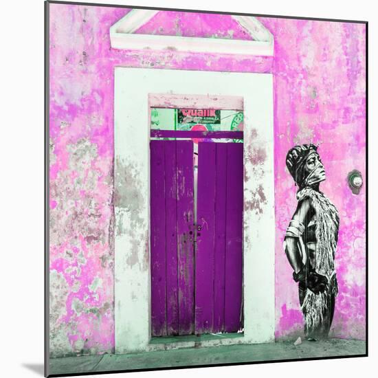 ¡Viva Mexico! Square Collection - Main entrance Door Closed VII-Philippe Hugonnard-Mounted Photographic Print