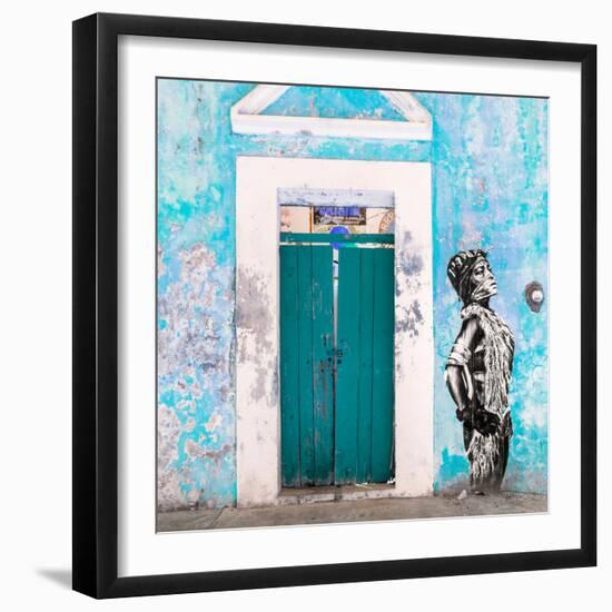 ¡Viva Mexico! Square Collection - Main entrance Door Closed VIII-Philippe Hugonnard-Framed Premium Photographic Print