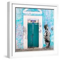 ¡Viva Mexico! Square Collection - Main entrance Door Closed VIII-Philippe Hugonnard-Framed Premium Photographic Print