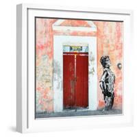 ¡Viva Mexico! Square Collection - Main entrance Door Closed-Philippe Hugonnard-Framed Photographic Print