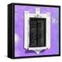 ¡Viva Mexico! Square Collection - Mauve Wall & Black Window-Philippe Hugonnard-Framed Stretched Canvas