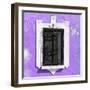 ¡Viva Mexico! Square Collection - Mauve Wall & Black Window-Philippe Hugonnard-Framed Photographic Print