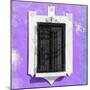 ¡Viva Mexico! Square Collection - Mauve Wall & Black Window-Philippe Hugonnard-Mounted Photographic Print