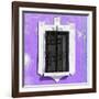 ¡Viva Mexico! Square Collection - Mauve Wall & Black Window-Philippe Hugonnard-Framed Photographic Print