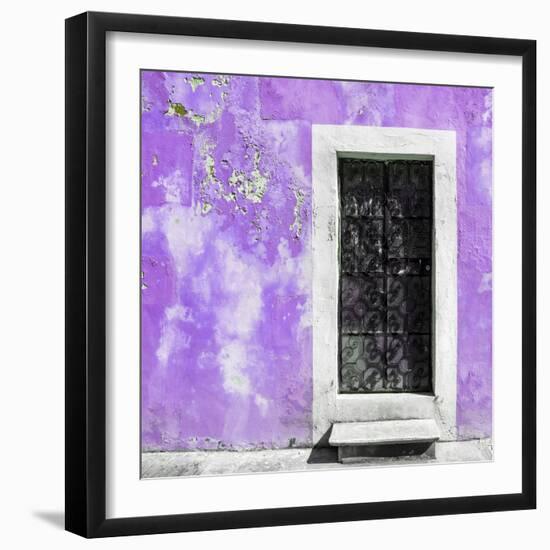 ¡Viva Mexico! Square Collection - Mauve Wall of Silence-Philippe Hugonnard-Framed Photographic Print