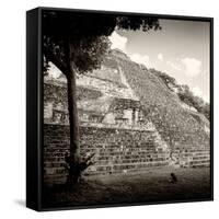 ¡Viva Mexico! Square Collection - Mayan Pyramid II-Philippe Hugonnard-Framed Stretched Canvas