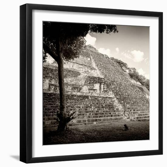 ¡Viva Mexico! Square Collection - Mayan Pyramid II-Philippe Hugonnard-Framed Photographic Print