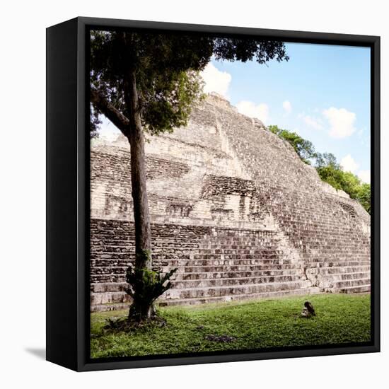 ¡Viva Mexico! Square Collection - Mayan Pyramid III-Philippe Hugonnard-Framed Stretched Canvas