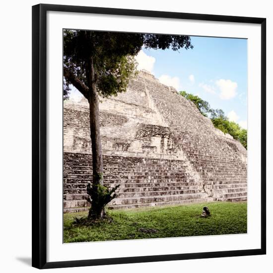 ¡Viva Mexico! Square Collection - Mayan Pyramid III-Philippe Hugonnard-Framed Photographic Print