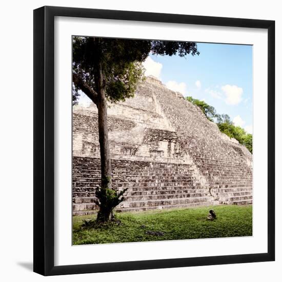 ¡Viva Mexico! Square Collection - Mayan Pyramid III-Philippe Hugonnard-Framed Photographic Print