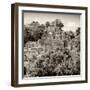 ¡Viva Mexico! Square Collection - Mayan Pyramid of Calakmul II-Philippe Hugonnard-Framed Premium Photographic Print