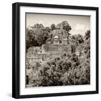¡Viva Mexico! Square Collection - Mayan Pyramid of Calakmul II-Philippe Hugonnard-Framed Photographic Print
