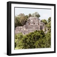 ¡Viva Mexico! Square Collection - Mayan Pyramid of Calakmul III-Philippe Hugonnard-Framed Photographic Print