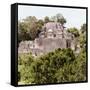 ¡Viva Mexico! Square Collection - Mayan Pyramid of Calakmul III-Philippe Hugonnard-Framed Stretched Canvas