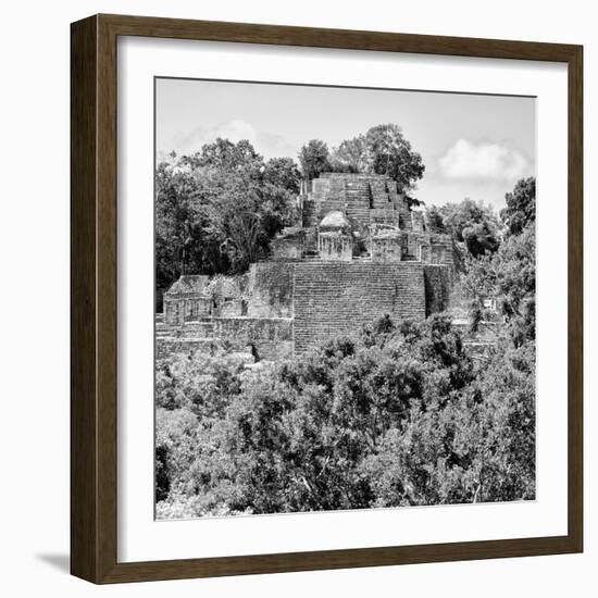 ¡Viva Mexico! Square Collection - Mayan Pyramid of Calakmul IV-Philippe Hugonnard-Framed Photographic Print