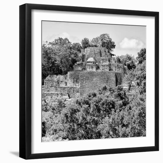 ¡Viva Mexico! Square Collection - Mayan Pyramid of Calakmul IV-Philippe Hugonnard-Framed Photographic Print