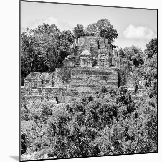 ¡Viva Mexico! Square Collection - Mayan Pyramid of Calakmul IV-Philippe Hugonnard-Mounted Photographic Print