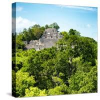 ¡Viva Mexico! Square Collection - Mayan Pyramid of Calakmul V-Philippe Hugonnard-Stretched Canvas