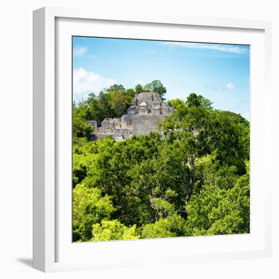 ¡Viva Mexico! Square Collection - Mayan Pyramid of Calakmul V-Philippe Hugonnard-Framed Photographic Print