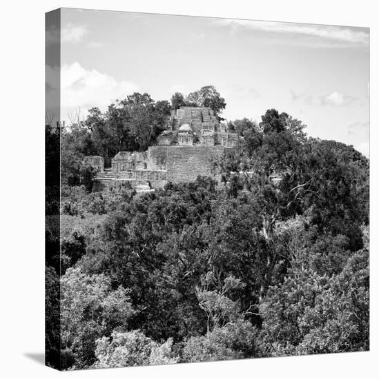 ¡Viva Mexico! Square Collection - Mayan Pyramid of Calakmul VI-Philippe Hugonnard-Stretched Canvas