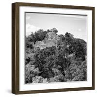 ¡Viva Mexico! Square Collection - Mayan Pyramid of Calakmul VI-Philippe Hugonnard-Framed Photographic Print