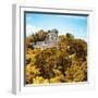 ¡Viva Mexico! Square Collection - Mayan Pyramid of Calakmul with Fall Colors II-Philippe Hugonnard-Framed Photographic Print