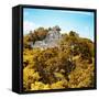 ¡Viva Mexico! Square Collection - Mayan Pyramid of Calakmul with Fall Colors II-Philippe Hugonnard-Framed Stretched Canvas