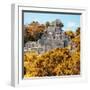 ¡Viva Mexico! Square Collection - Mayan Pyramid of Calakmul with Fall Colors-Philippe Hugonnard-Framed Photographic Print