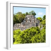 ¡Viva Mexico! Square Collection - Mayan Pyramid of Calakmul-Philippe Hugonnard-Framed Photographic Print