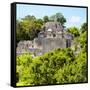 ¡Viva Mexico! Square Collection - Mayan Pyramid of Calakmul-Philippe Hugonnard-Framed Stretched Canvas